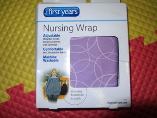 The First Years Nursing Wrap Purple Breastfeeding Cover Up Blanket