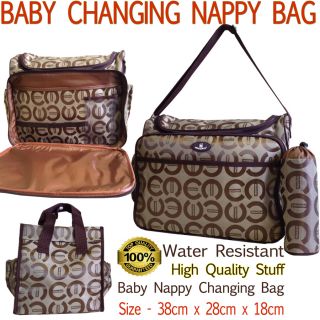 Baby Changing Diaper Bag High Quality Stuff Waterproof Bag with Bottle Cover