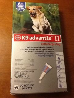 Bayer Advantage II Extra Large for Dogs Over 55 lbs Lb