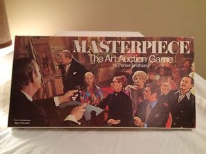Vintage 1970 Masterpiece The Art Auction Board Game Parker Brothers Incomplete