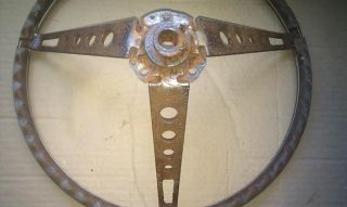 Fairlane Galaxie Mustang Shelby Woodgrain Steering Wheel Deluxe Pony Interior