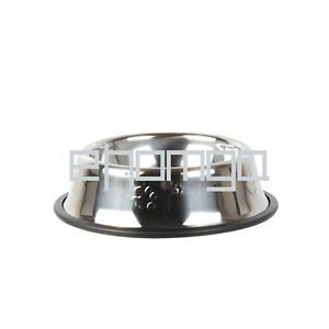 Stainless Steel Pet Dog Cat Water Food Feeder Bowl Dish Non Skid 2 12x16cm
