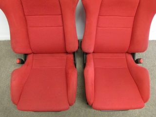 JDM Acura RSX DC5 Type R Red Recaro Seats Civic EK Integra Genuine Recaros
