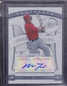 2009 Bowman Sterling Prospects MT Mike Trout Auto