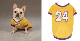 Kobe Bryant Color Number Jersey for Dogs Los Angeles Laker Dog Jersey $0 SHIP
