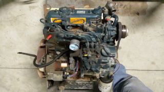Kubota D1105 Diesel 3 Cylinder Engine Motor Only 614 Hours
