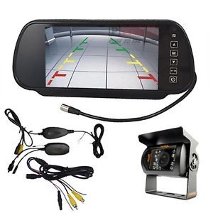 2 4GHz Wireless Backup Camera Nightvision 7" Car Rear View Monitor for Car Truck