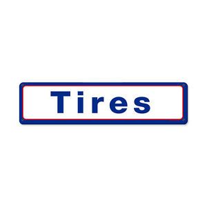 Mobil Tires Automotive Metal Sign