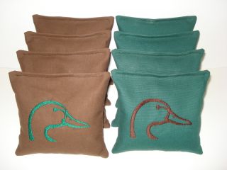 Ducks Unlimited Hunting Custom Embroidered Cornhole Bags Bean Bags Toss No Camo