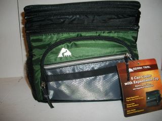 New Ozark Trail Black Green Insulated Hard Liner Cooler Lunch Tote Bag