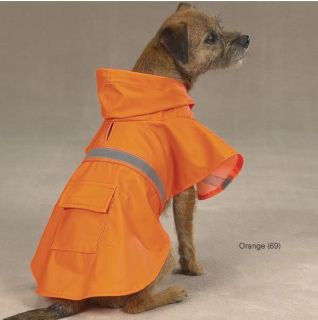 Dog Rain Coat Jacket Pet Waterproof Reflective Raincoat 4 Colors 6 Sizes