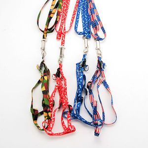 Pet Dog Cat Adjustable Print Rope Small Rope Lead Leash Harness Chest Strap 1cm