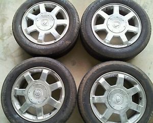 4 16 Cadillac cts Factory Stock Wheels Rims Tires Michelin 225 55R16 STS In