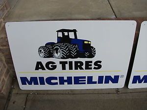 Large 36" Vintage Michelin AG Tires Farm Tractor Metal Sign