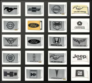 Auto Brands Brushed Silver Color Metal Belt Buckles Multiple Styles Licensed