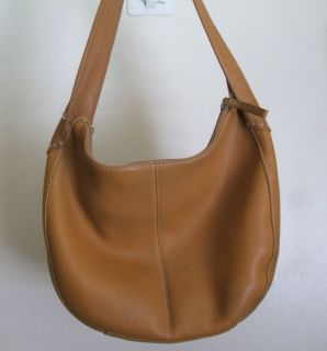 Fossil Brown Pebble Leather Hobo Bag Signature Liner