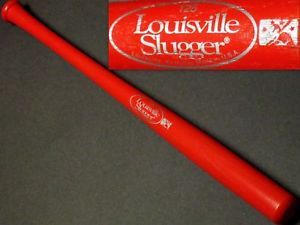 Blank Louisville Slugger UNSOLD Inventory New Mini 18" Red Souvenir Baseball Bat