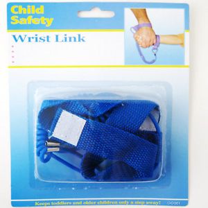 New Child Safety Wrist Link Baby Toddler Harness Leash Adjustable Blue Band Kids