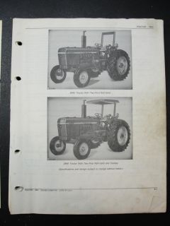 John Deere 2840 Tractor Parts Manual Book Catalog PC4160