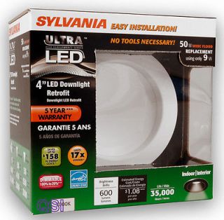 Sylvania White 4 in Integrated LED Remodel Recessed Lighting Kit 70733