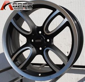 17x7 Black Mini Cooper s Style Wheel Tires Packages Fit All Year Mini 4x100
