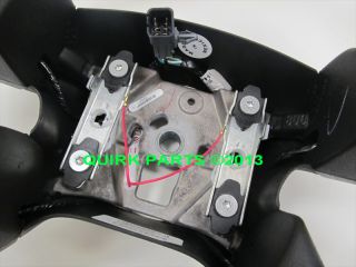 2005 2007 Chevy GMC Hummer Black Leather Steering Wheel w Switches New