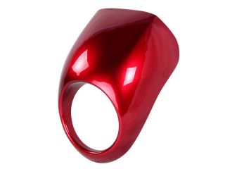 Metallic Red Headlight Fairing Mask Visor for Harley Sportster Dyna FX XL Forks