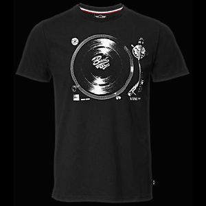 Mini Cooper Men's Black Turntable Beat The Street Tee T Shirt Shirt New