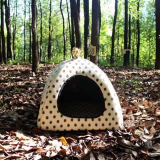 Various Yurtstyle Soft Comfy Small Dog Pet Cat Indoor Slepp House Kennel Bed SML