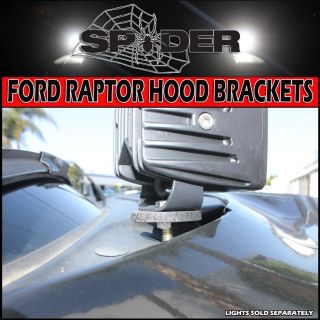 Spyder Ford F150 F150 Raptor Hood Light Brackets for LED HID Lights