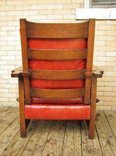 Early RARE Antique Gustav Stickley Morris Chair F9646