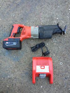 Milwaukee Battery Operated Heavy Duty Sawzall V 28 with Battery and Charger