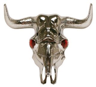 Trailer Hitch Cover Novelty Fits 1 1 4 2in Rec Bull Skull w LED