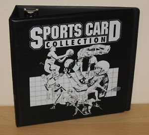 Lot of 6 BCW Black Sports Card Collection 3" D Ring Albums Binders Books