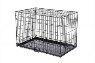 Confidence Pet Folding Dog Crate Kennels 2 Door Puppy Cage