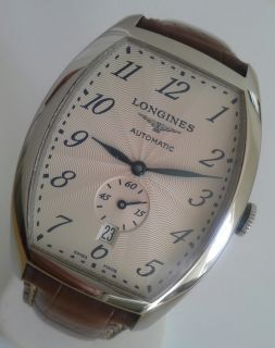 Longines Evidenza Steel Automatic Mens Swiss Vintage Look Watch Strap See Vid