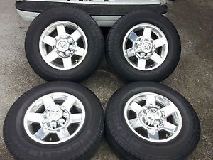 2012 Dodge RAM Truck 2500 3500 2011 17" Polished Wheels Michelin Tires