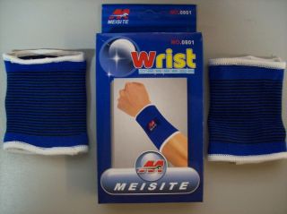 Wrist Support Joint Protector Brace Mobility Comfort Blue Machine Wash 1 Pair