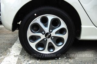 2012 2013 Kia Picanto All New Morning Black Wheel Center Hub Caps Set of 4