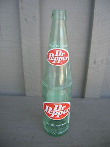 Old Vintage Dr Pepper Beverages Soda Pop Bottle 16 FL oz One Pint