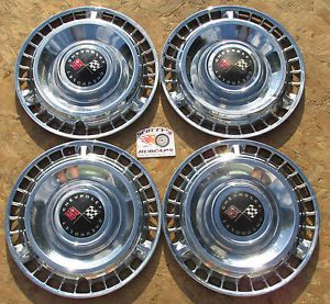 1961 Chevy Impala Nomad 14" Wheel Covers Hubcaps Set of 4 