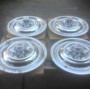 Nors Blemish 15" Chrome Reverse Hubcaps Wheel Covers Rat Rod Ford Mopar Chevy