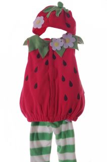 Old Navy Baby Girls Infant Strawberry Halloween Costume Hat 6 12 Months New