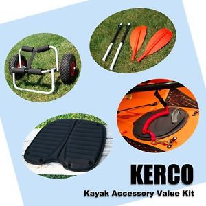 Kerco Kayak Carrier Cart Paddle Foldable Kayak Seat Cushion Paddle Leashes U S