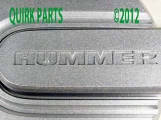 2006 2010 Hummer H3 Wheel Center Cap Silver Satin Finish w Logo Genuine GM