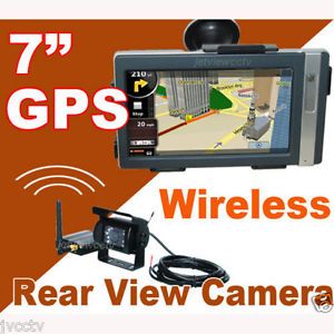 Bluetooth 7" GPS Navigation Wireless Rear View Camera Car Trucks JB 9700