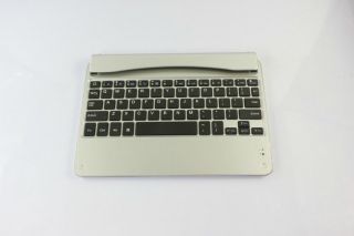 Silver ABS Aluminum Alloy Wireless Bluetooth Keyboard for Apple iPad Air iPad 5