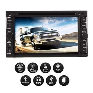 6 2" GPS HD 2Din Car DVD Stereo Player GPS System Bluetooth Touchcreen USB SD