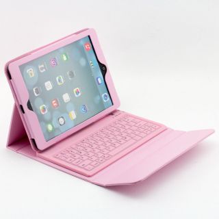 Wireless Silicone Bluetooth Keyboard PU Leather Stand Case for iPad Air iPad 5