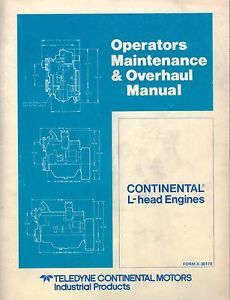 Continental L Head Engines Maintenance Overhaul Manual